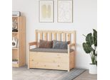 The Living Store Panca 112,5X51,5X96,5 Cm In Legno Di Pino Massiccio