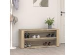 The Living Store Scarpiera Rovere Sonoma 100X35X45 Cm Materiale In Legno