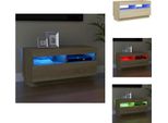 Vidaxl Mobile Tv Con Luci Led Rovere Sonoma 80X35X40 Cm - Mobili Tv