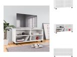Vidaxl Mobile Tv Con Rotelle Bianco 90X35X35 Cm Materiale A Base Di Legno - Mobili Tv