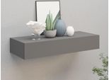 Vidaxl Mensola A Muro Con Cassetto Grigio 60X23,5X10 Cm Mdf - Mensole A Muro