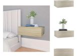 Vidaxl Comodino Sospeso Rovere Sonoma 40X30X15 Cm Materiale Legno - Comodini