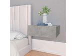 Vidaxl Comodini Sospesi 2 Pz. Grigio Cemento 40X30X15 Cm Materiale A Base Di Legno - Comodini
