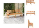 Vidaxl Panchina Da Giardino 180 Cm In Legno Massiccio Di Teak - Panchine Da Giardino