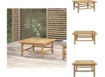 Vidaxl Tavolo Da Giardino 65X55X30 Cm In Bambù - Elementi Per Divani Da Giardino