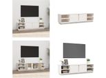 Mobile Tv Vidaxl Bianco 156X40X40 Cm In Pino Massiccio - Mobile Tv - Mobile Tv - Mobile Tv - Porta Tv