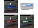 Vidaxl Mobile Tv Con Luci Led Grigio Sonoma 80X35X40 Cm - Mobile Tv - Mobili Tv - Mobili Tv - Porta Tv
