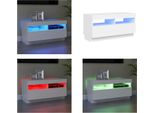 Vidaxl Mobile Tv Con Luci Led Bianco 80X35X40 Cm - Mobile Tv - Mobile Tv - Mobile Tv Con Led - Mobili Tv