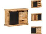 Vidaxl Credenza 80X30X55 Cm Massives Raues Mangoholz - Credenze
