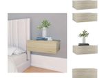 Vidaxl Comodini Sospesi 2 Pezzi Rovere Sonoma 40X30X15 Cm - Comodini
