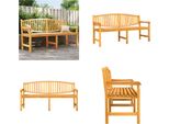 Vidaxl Panchina Da Giardino 179,5X60X90 Cm Legno Massello Teak - Panchina Da Giardino - Panchine Da Giardino - Panchina Da Esterno - Panchina Da Parco