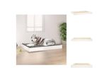 Vidaxl Letto Per Cani Bianco 101,5X74X9 Cm In Legno Di Pino Massiccio - Letti Per Cani