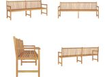 Vidaxl Panca Da Giardino 228 Cm In Legno Massiccio Di Teak - Panca Da Giardino - Panche Da Giardino - Panche Di Legno - Panche Di Legno