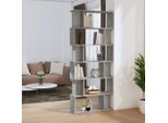 Vidaxl Libreria/Divisorio Per Ambienti Grigio Sonoma 80X24X192 Cm Materiale A Base Di Legno - Libreria - Scaffali Per Libri - Libreria - Divisorio Per Ambienti