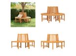 Vidaxl Panchine Da Giardino 2 Pz. Semicircolari Ø160 Cm Legno Massello Teak - Panchina Da Giardino - Panchine Da Giardino - Panchina - Panchina
