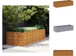Vidaxl Letto Rialzato 290X100X69 Cm In Acciaio Corten - Vasi E Fioriere