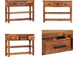 Vidaxl Credenza Con 3 Cassetti 110X30X80 Cm In Legno Massiccio Di Acacia - Credenza - Credenze - Credenza In Legno - Credenza - Madia