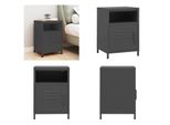 Vidaxl Comodino Antracite 35X35X51 Cm In Acciaio - Comodino - Comodini - Cassettiera Da Letto - Cassettiere Da Letto