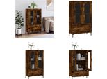 Vidaxl Credenza In Rovere Affumicato 69,5X31X115 Cm Materiale A Base Di Legno - Credenza - Credenze - Madia - Armadio