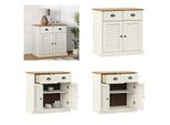 Vidaxl Credenza Con Cassetti Vigo 78X40X75 Cm In Pino Massiccio - Credenza - Credenze - Cassettiere - Credenze - Credenza