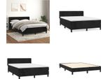 Vidaxl Letto Boxspring Con Materasso Nero 140X190 Cm In Velluto - Letto Boxspring - Boxspringbetten - Bett - SchlafzimmermöBel