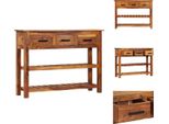 Vidaxl Credenza Con 3 Cassetti 110X30X80 Cm In Legno Massiccio Di Acacia - Credenze