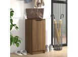 The Living Store Scarpiera Look Rovere Marrone 30X35X70 Cm Materiale Legno