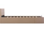 Vidaxl Letto Contenitore Idraulico Cappuccino-Marrone In Pelle Finta 120×200 Cm - Letti & Strutture Letto
