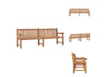 Vidaxl Panchina Da Giardino 228 Cm In Legno Massiccio Di Teak - Panchine Da Giardino