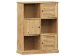 Vidaxl Libreria Vigo 90X35X114,5 Cm In Legno Di Pino Massiccio - Librerie & Librerie