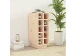 The Living Store Portabottiglie 23X34X61 Cm In Legno Di Pino Massiccio