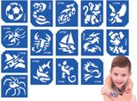Tytoo. Stencil Per Tatuaggi - Grassetto 15 Pezzi