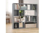 The Living Store Libreria/Divisorio Grigio Sonoma 105X24X102 Cm