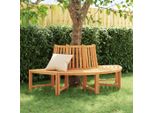 The Living Store Panca Semicircolare In Legno Massello Di Teak Ø201 Cm