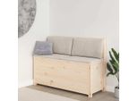The Living Store Panca 110X41X76,5 Cm In Legno Di Pino Massiccio
