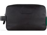 Bugatti Pelle Borsa Da Toilette Clark Washbag Darkbrown Marrone Scuro