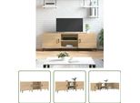 The Living Store Mobile Tv In Rovere Sonoma 150X30X50 Cm Materiale In Legno