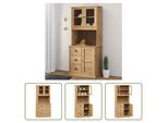 The Living Store Credenza Vigo 78X40X175 Cm Massivholz Kiefer