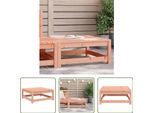 The Living Store Sgabello Da Giardino 70X70X30 Cm Legno Massiccio Di Abete Douglas
