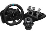 Logitech G Kit Da Corsa Logitech G923 Se: Volante Da Corsa E Pedali G923, Trueforce, Vera Pelle + Leva Del Cambio Driving Force - Per PS5, PS4, Pc, Mac - Nero