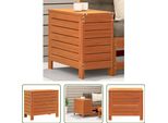 The Living Store Sgabello Da Giardino Marrone Cera 62X31,5X52 Cm In Legno Di Pino Massiccio