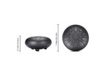 Tamburo Handpan (20 Cm, 11 Note), Tongue Drum (Tamburo Con Linguette In Acciaio), Strumento A Percussione Con Custodia, Libretto Di Spartiti, Bacchette E Adesivi