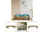 The Living Store Sgabello Da Giardino 120X80 Cm In Legno Di Pino Impregnato