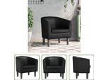 The Living Store Sedia Club In Pelle Finta Nera