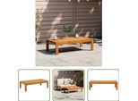 The Living Store Tavolo Da Giardino 100X50X27 Cm In Legno Massiccio Di Acacia