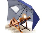 Aopunly Ombrellone Da Spiaggia 210Cm Protezione Uv 50+ Inclinabile Con Picchetto Da Terra Borsa Per Il Trasporto Ombrellone Da Spiaggia Idrorepellente Ombrellone Da Giardino Ombrellone Da Giardino Blu