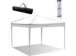 Jayseuw Gazebo 3X3 M Senza Pareti Laterali, Gazebo Pieghevole, Tenda Da Giardino, Protezione Uv, Per Giardino, Terrazza, Feste, Party, Bianco