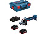 Smerigliatrice Angolare Bosch Gws 18V-7 (2 X 5,0 Ah + GAL18V-40 + L-Boxx 136)