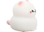 Gatto Carino Luce Notturna Usb Ricaricabile 3 Luminosità Interruttore Tap Control Silicone Nursery Light Per Camera Da Letto Bambini Camera
