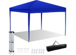 Gazebo Pieghevole Aopunly, Tendone Impermeabile, Gazebo Per Feste Con Protezione Uv, Gazebo Da Giardino Per Feste In Terrazza, Gazebo Pieghevole 3X3 M Senza Lati Blu